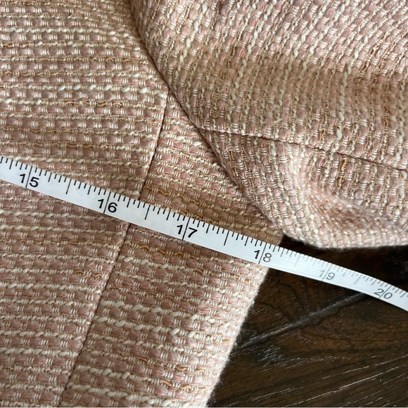 Karl Lagerfeld Pink Tweed Zip Front Blazer - Picture 15 of 16